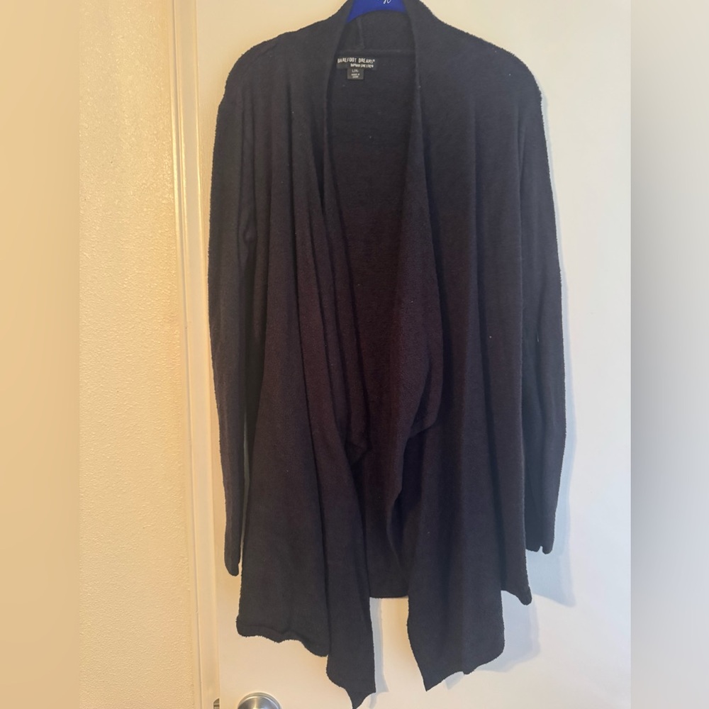 Barefoot Dreams Black Cardigan Sweater